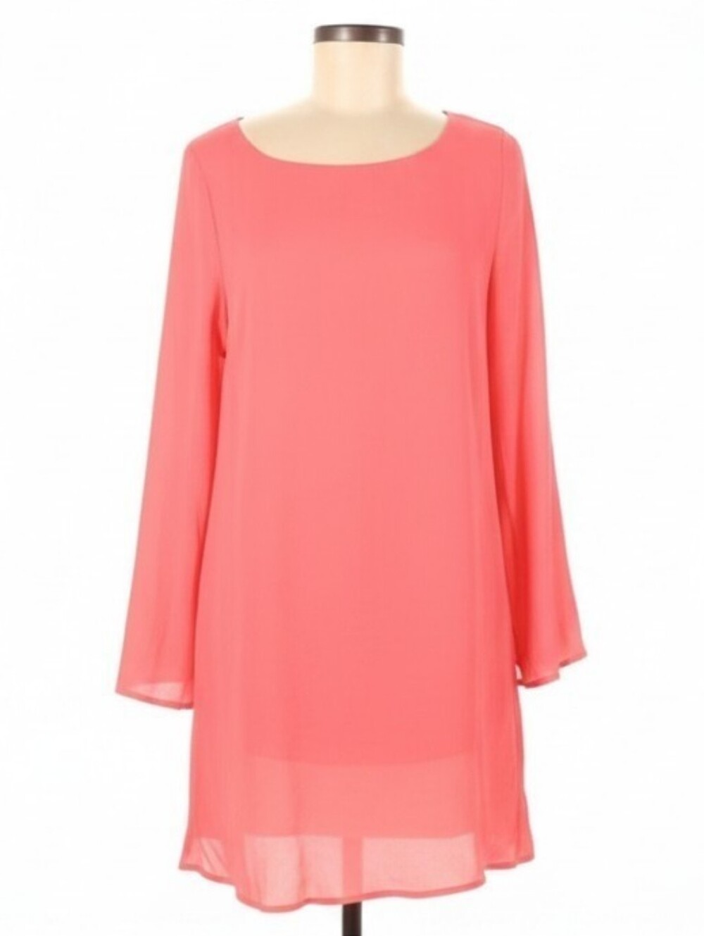 Sam & Lavi Los Angeles Coral Bell-Sleeve Rayon Mini Dress - Size L